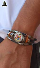 Pulsera Manilla Cuero Profesión Militar Ejercito Para Hombre - Miniatura 2