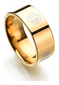 Anillo Argolla Color Oro Dead Pool Acero Para Hombre Mujer - Miniatura 1