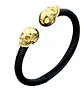 Pulsera Brazalete Acero Color Oro Cráneo Calavera Hombre - Miniatura 5