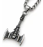 Collar Vikingo En Acero Para Hombre Mujer Dije Hacha Cráneo - Miniatura 1