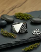 Anillo Acero Color Plata Nordico Vikingo Valknut Para Hombre - Miniatura 4