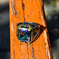 Anillo Color Plata Estilo Árabe Piedra Vintage Hombre Mujer - Miniatura 3