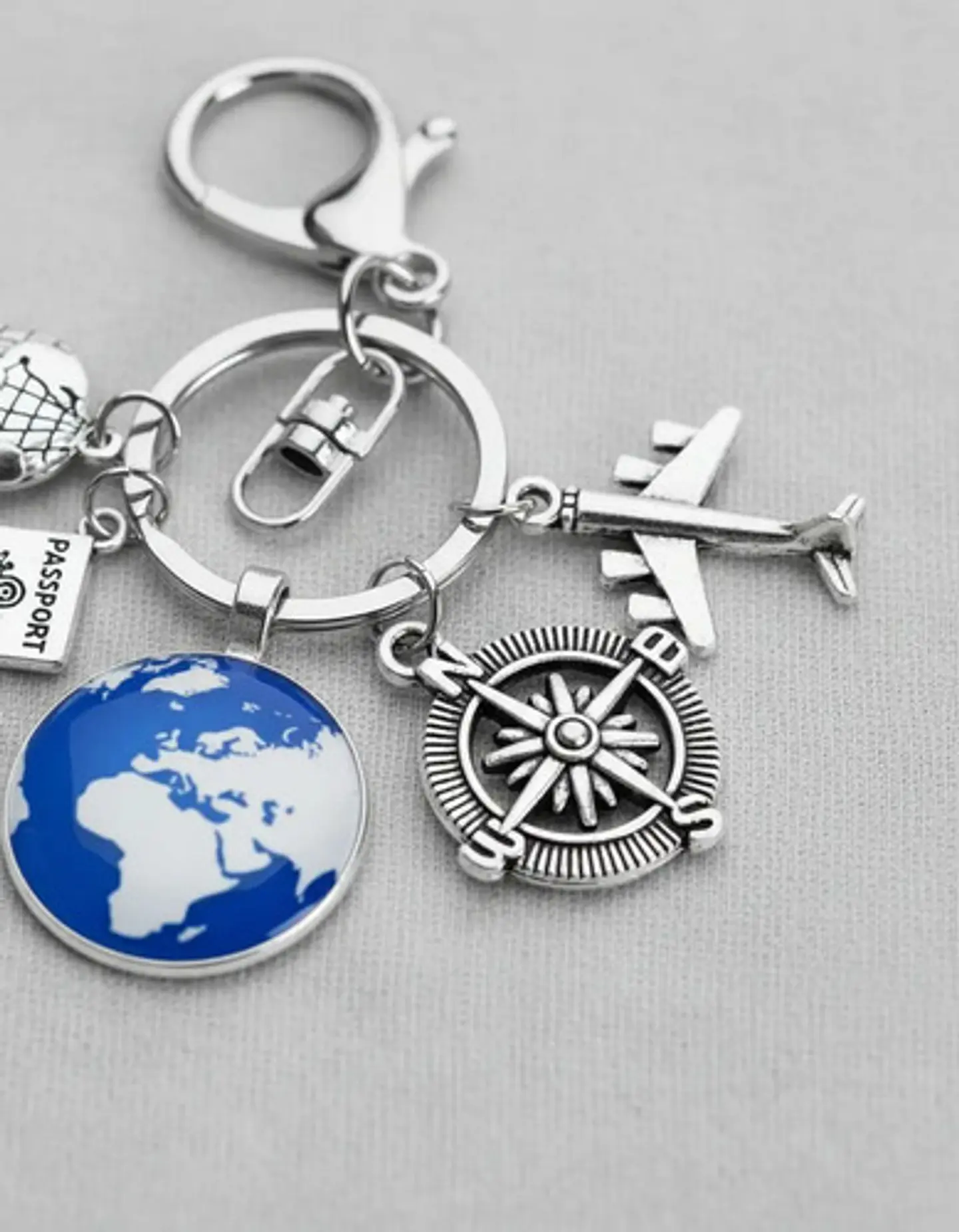 Llavero Cúpula De Cristal Mapa Del Mundo Para Hombre Mujer 3