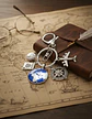 Llavero Cúpula De Cristal Mapa Del Mundo Para Hombre Mujer - Miniatura 6