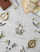 Llavero Cúpula De Cristal Mapa Del Mundo Para Hombre Mujer - Miniatura 8