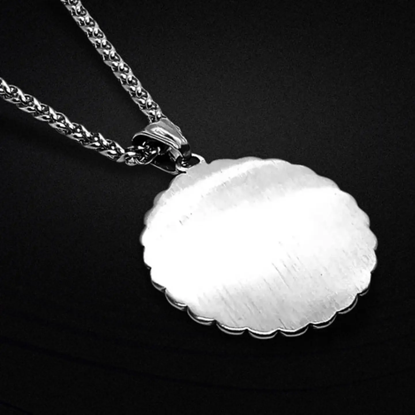 Collar Dije Calavera Skull Cráneo Acero Color Plata Hombre 4
