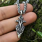 Collar Vikingo Plateado Acero Hombre Dije Lanza Odin Gungnir - Miniatura 10