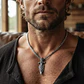 Collar Vikingo Plateado Acero Hombre Dije Lanza Odin Gungnir - Miniatura 12