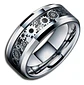 Anillo Argolla Engranaje Color Plata Acero Inoxidable Hombre - Miniatura 1