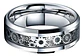 Anillo Argolla Engranaje Color Plata Acero Inoxidable Hombre - Miniatura 2