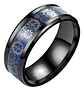 Anillo Argolla Engranaje Color Plata Acero Inoxidable Hombre - Miniatura 9