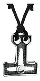 Collar Dije Color Plata Vikingo Martillo Thor Mjolnir Hombre Plateado - Miniatura 1