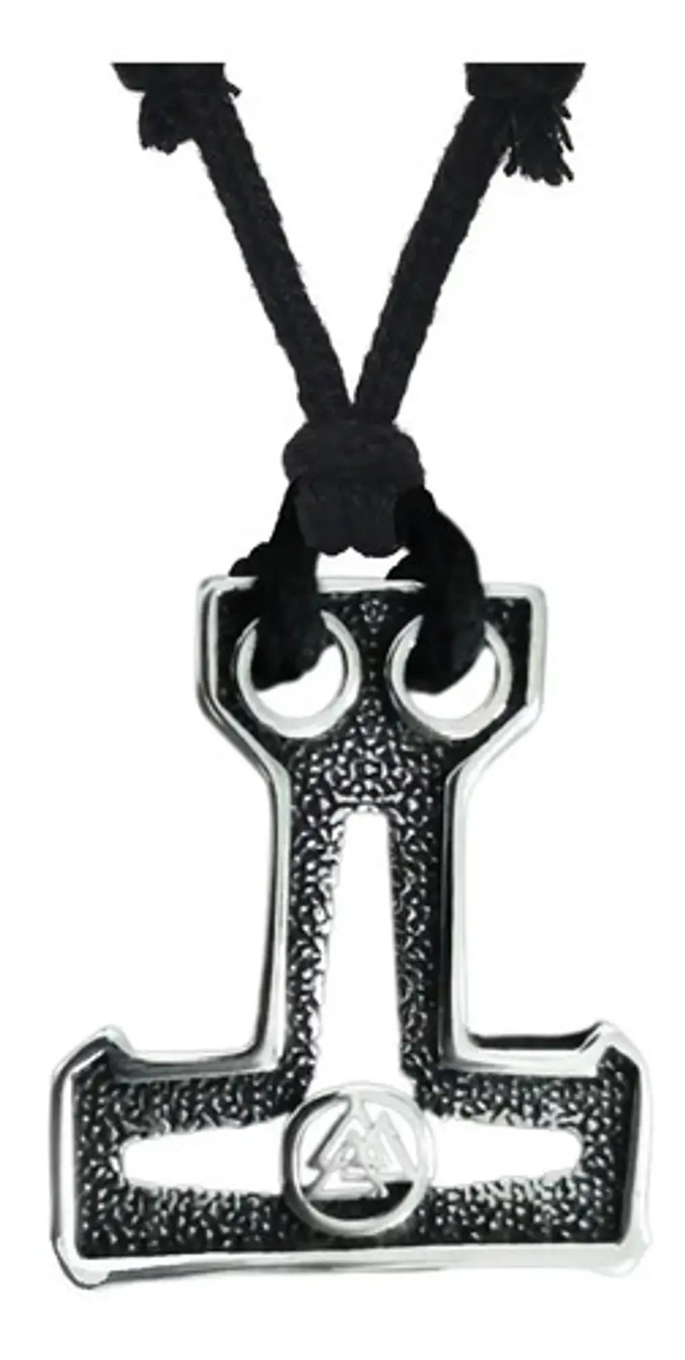 Collar Dije Color Plata Vikingo Martillo Thor Mjolnir Hombre Plateado 1