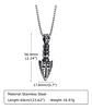 Collar Dije Punta Flecha Cruzada Acero Color Plata Hombre - Miniatura 2