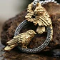Collar Vikingo En Acero Para Hombres Dije Cuervos De Odin - Miniatura 9