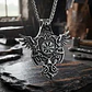 Collar Vikingo Para Hombres Dije Cuervos Brújula Vegvisir - Miniatura 2