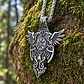 Collar Vikingo Para Hombres Dije Cuervos Brújula Vegvisir - Miniatura 4