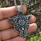 Collar Vikingo Para Hombres Dije Cuervos Brújula Vegvisir - Miniatura 5