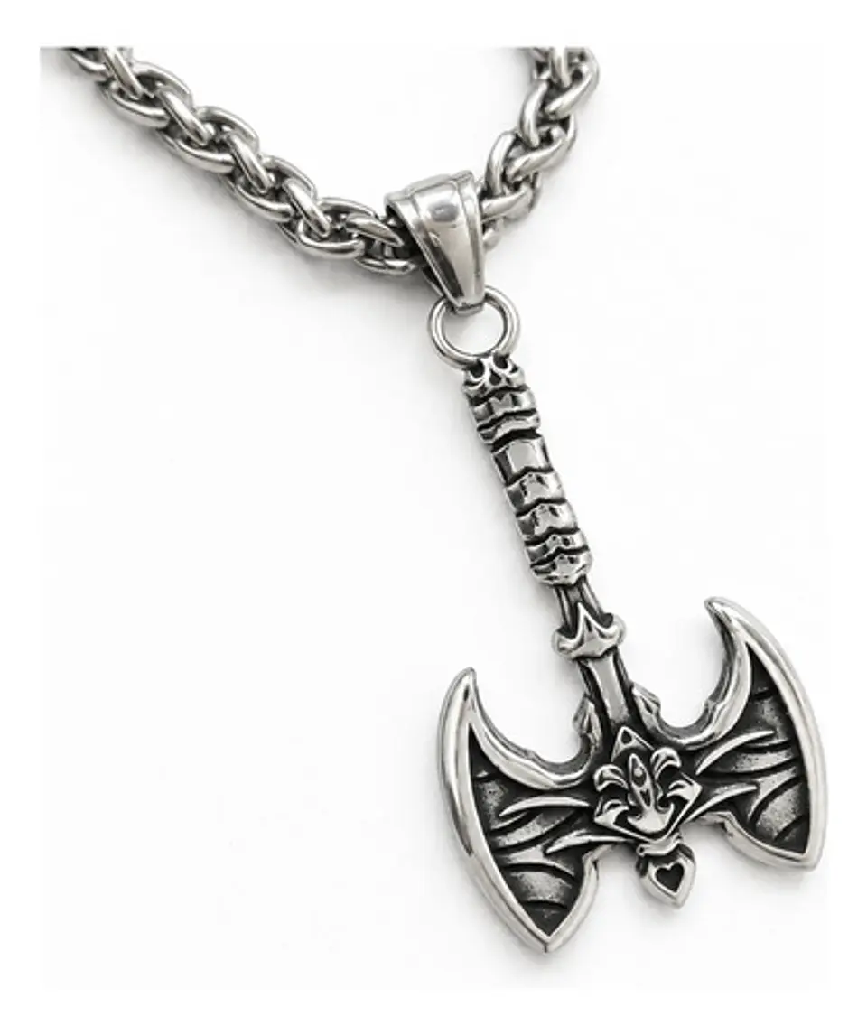 Collar Vikingo Para Hombres Dije Hacha Gótica Neopaganismo 1