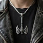 Collar Vikingo Para Hombres Dije Hacha Gótica Neopaganismo - Miniatura 3