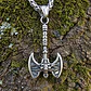 Collar Vikingo Para Hombres Dije Hacha Gótica Neopaganismo - Miniatura 6