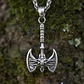 Collar Vikingo Para Hombres Dije Hacha Gótica Neopaganismo - Miniatura 9