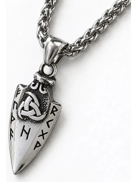Collar Vikingo Para Hombres Dije Odin's Spear Rune Gungnir