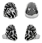 Anillo Acero Color Plata Yggdrasil Vikingo Arbol Para Hombre - Miniatura 2