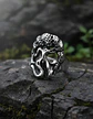Anillo Acero Color Plata Yggdrasil Vikingo Arbol Para Hombre - Miniatura 3