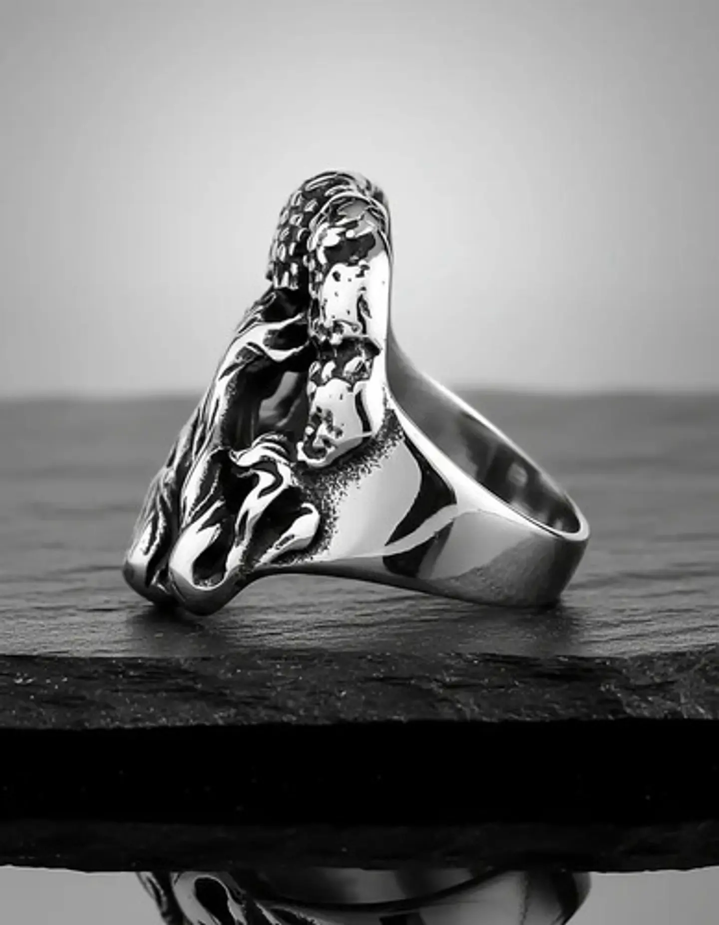 Anillo Acero Color Plata Yggdrasil Vikingo Arbol Para Hombre 4