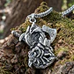 Collar Plateado Vikingo Hombre Dije Caballo Hacha Espada - Miniatura 5