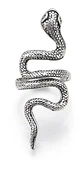 Set De 3 Unids Anillos Ajustable Serpiente Color Plata Mujer - Miniatura 2