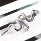 Set De 3 Unids Anillos Ajustable Serpiente Color Plata Mujer - Miniatura 3