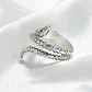 Set De 3 Unids Anillos Ajustable Serpiente Color Plata Mujer - Miniatura 14