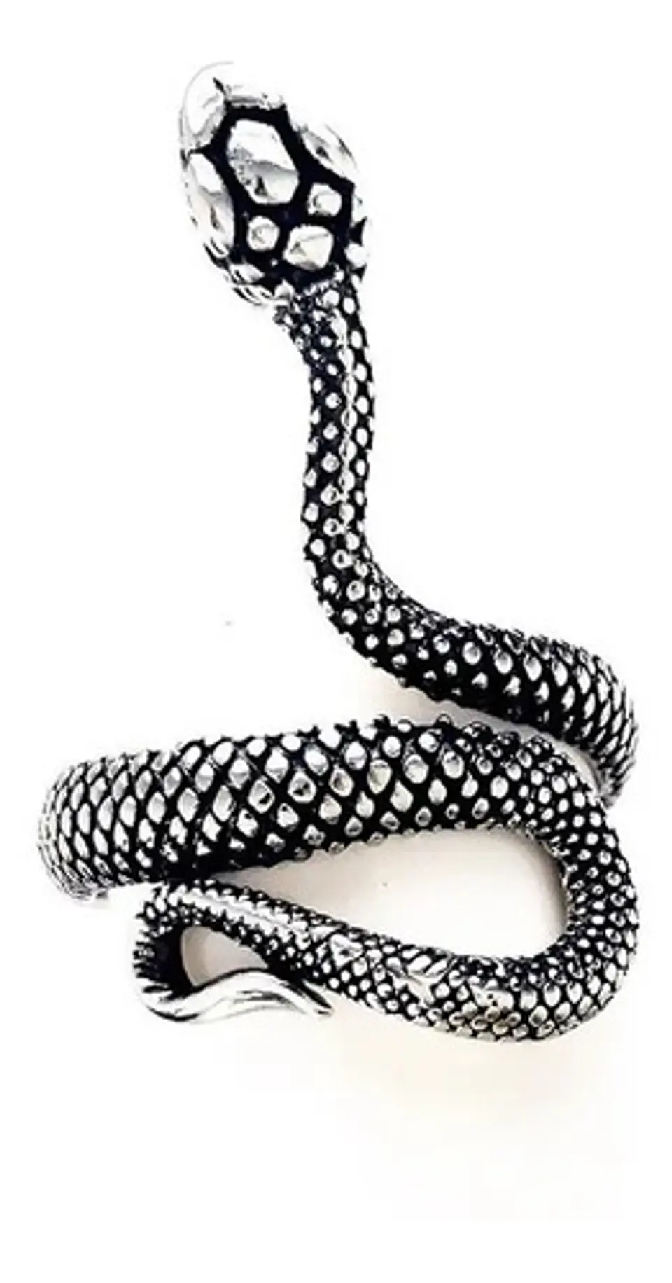 Set De 3 Unids Anillos Ajustable Serpiente Color Plata Mujer 18