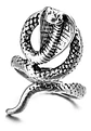 Set De 3 Unids Anillos Ajustable Serpiente Color Plata Mujer - Miniatura 20