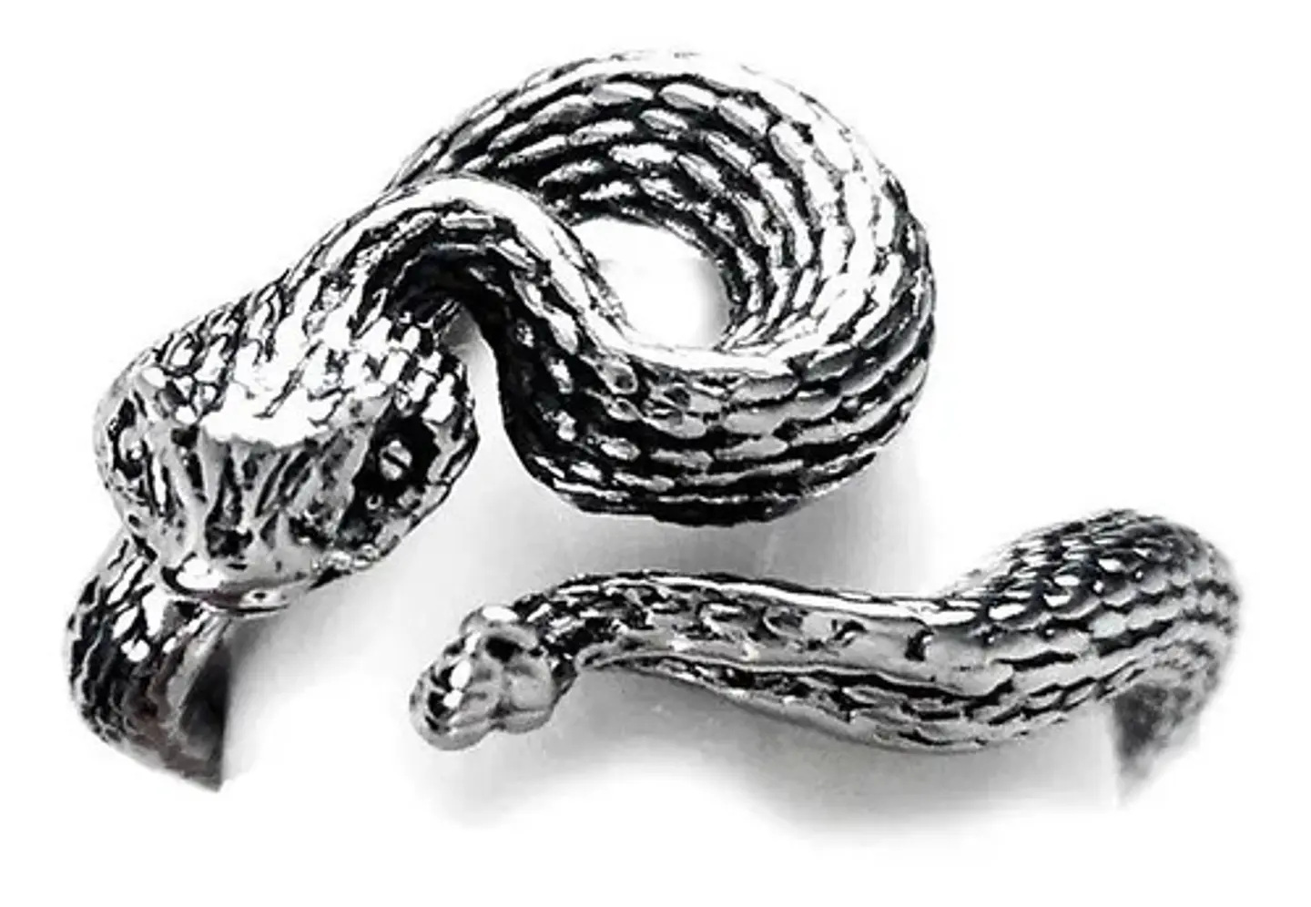 Set De 3 Unids Anillos Ajustable Serpiente Color Plata Mujer 23
