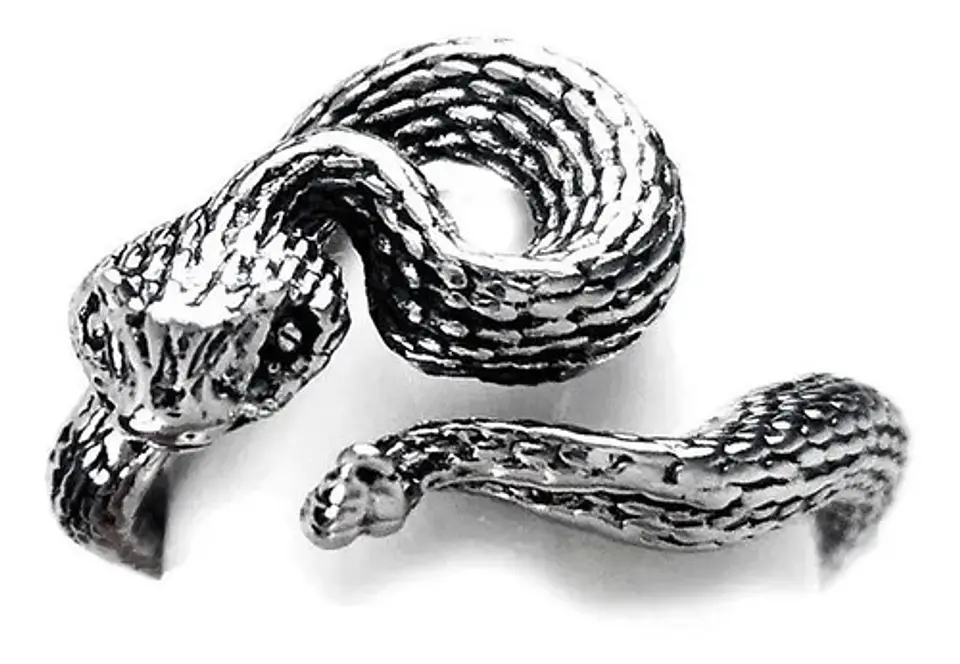 Set De 3 Unids Anillos Ajustable Serpiente Color Plata Mujer 23
