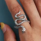 Set De 3 Unids Anillos Ajustable Serpiente Color Plata Mujer - Miniatura 25