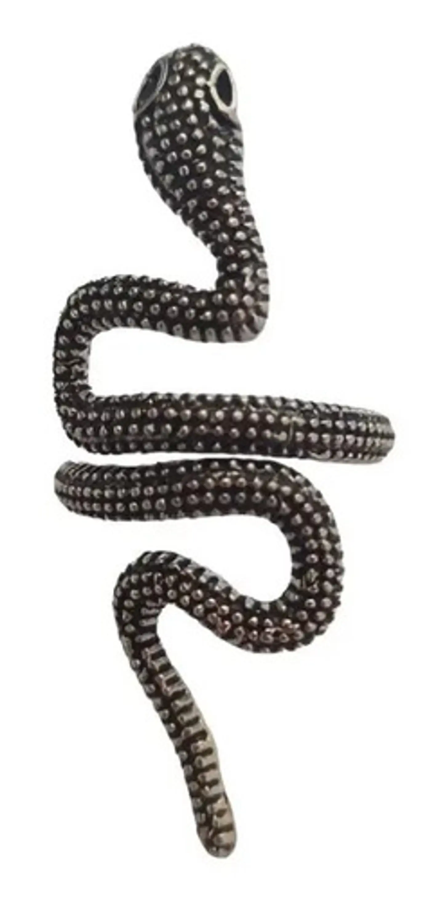Set De 3 Unids Anillos Ajustable Serpiente Color Plata Mujer 33