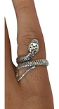 Set De 3 Unids Anillos Ajustable Serpiente Color Plata Mujer - Miniatura 35