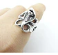 Set De 3 Unids Anillos Ajustable Serpiente Color Plata Mujer - Miniatura 36