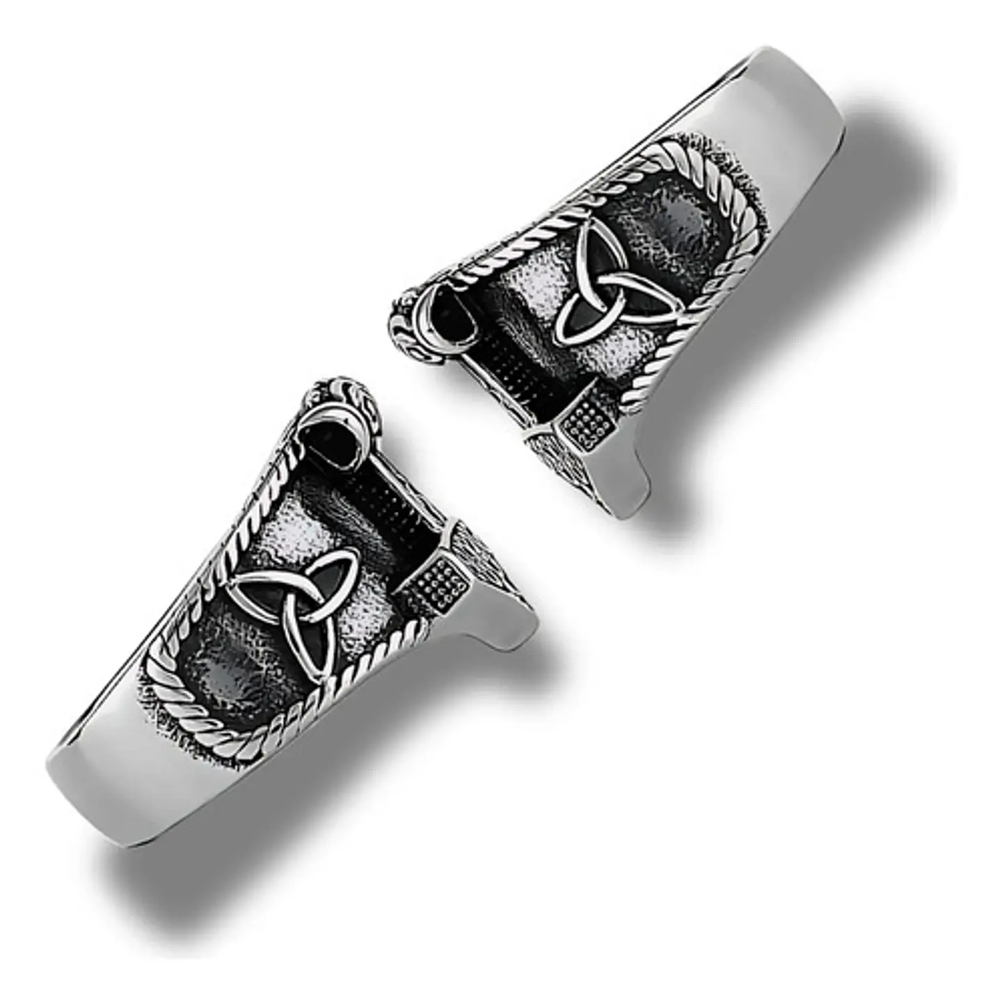 Anillo Acero Color Plata Martillo Thor Vikingo Para Hombre 4