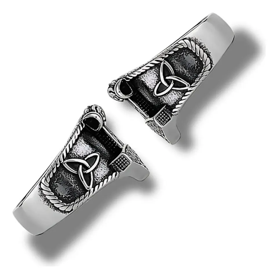 Anillo Acero Color Plata Martillo Thor Vikingo Para Hombre 4