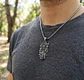 Collar Vikingo En Acero Hombre Y Mujer Dije Lobo Valquiria - Miniatura 2