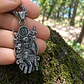 Collar Vikingo En Acero Hombre Y Mujer Dije Lobo Valquiria - Miniatura 5