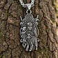 Collar Vikingo En Acero Hombre Y Mujer Dije Lobo Valquiria - Miniatura 8