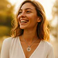 Collar Dije Para Hombre Y Mujer Trébol 4 Hojas Natural Acero - Miniatura 16