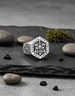 Anillo Acero Color Plata Vikingo Punk Brújula Runas Hombre - Miniatura 6