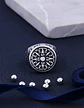Anillo Acero Color Plata Punk Biker Brújula Náutico Hombre - Miniatura 8